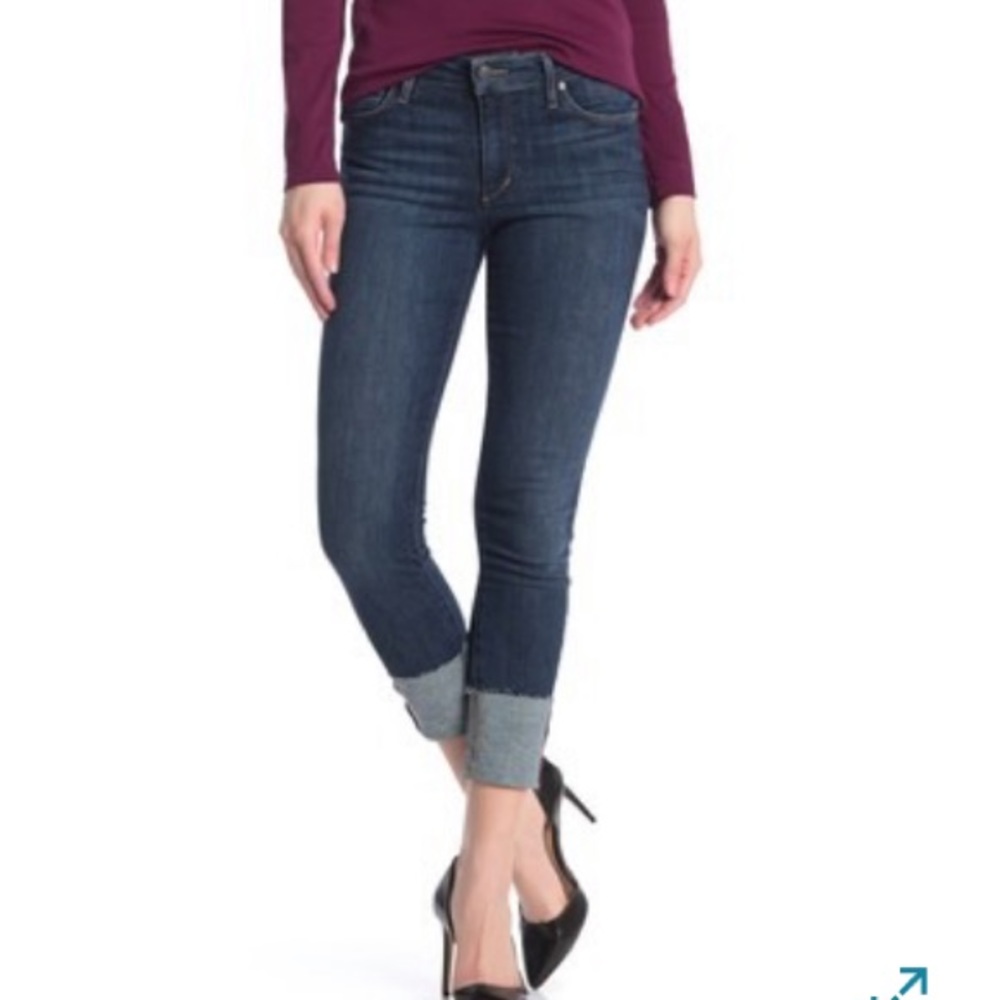 Joe’s Jeans mid rise cropped cuff Jean